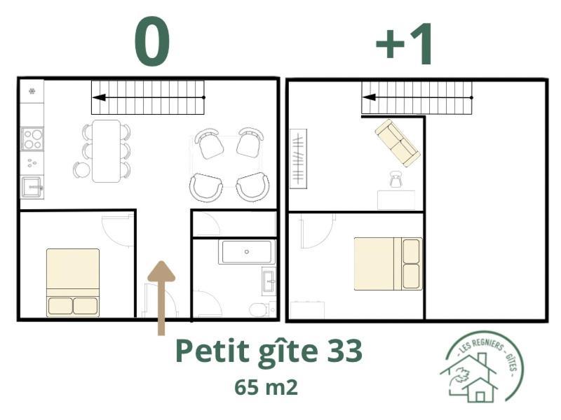 Les Regniers - 2 Gites Voisins Pour Familles Et Groupes Eynesse Εξωτερικό φωτογραφία