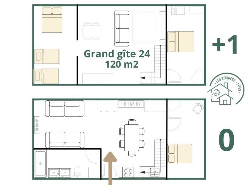 Les Regniers - 2 Gites Voisins Pour Familles Et Groupes Eynesse Εξωτερικό φωτογραφία